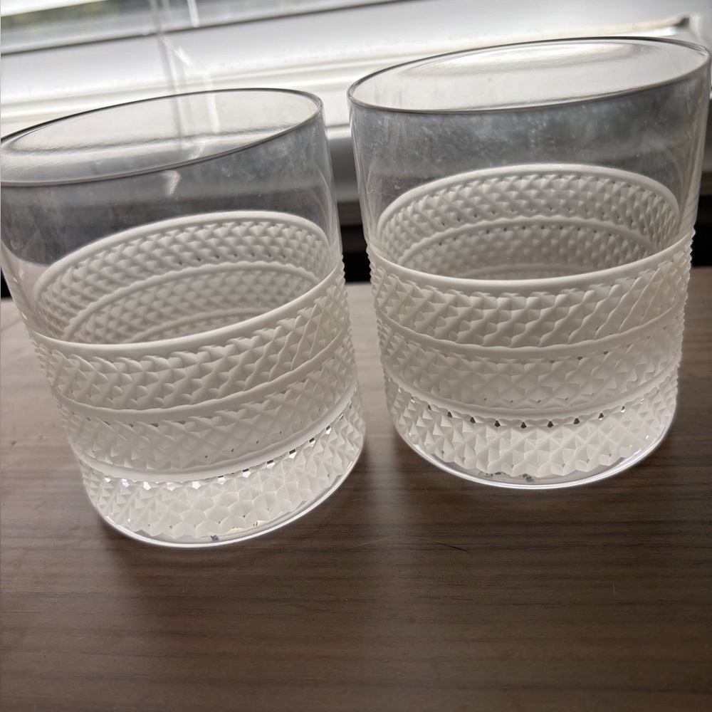 Tiffany & Co. Lead Crystal pair Rocks Glasses